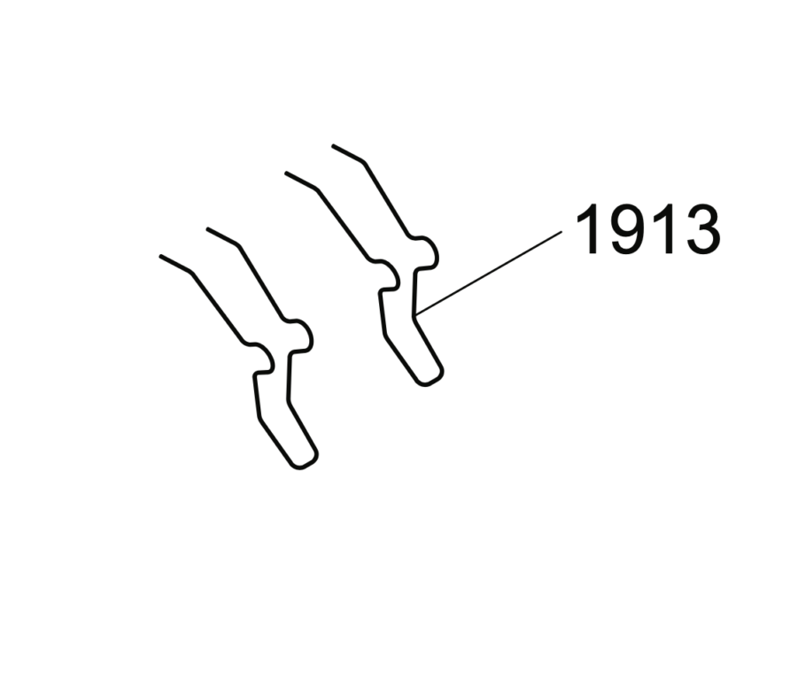 VR1913 - Pair Of Springs for A85 Flush Plate