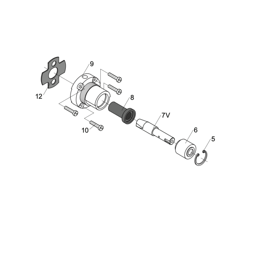 liquid design - vola VR9K exploded diagram